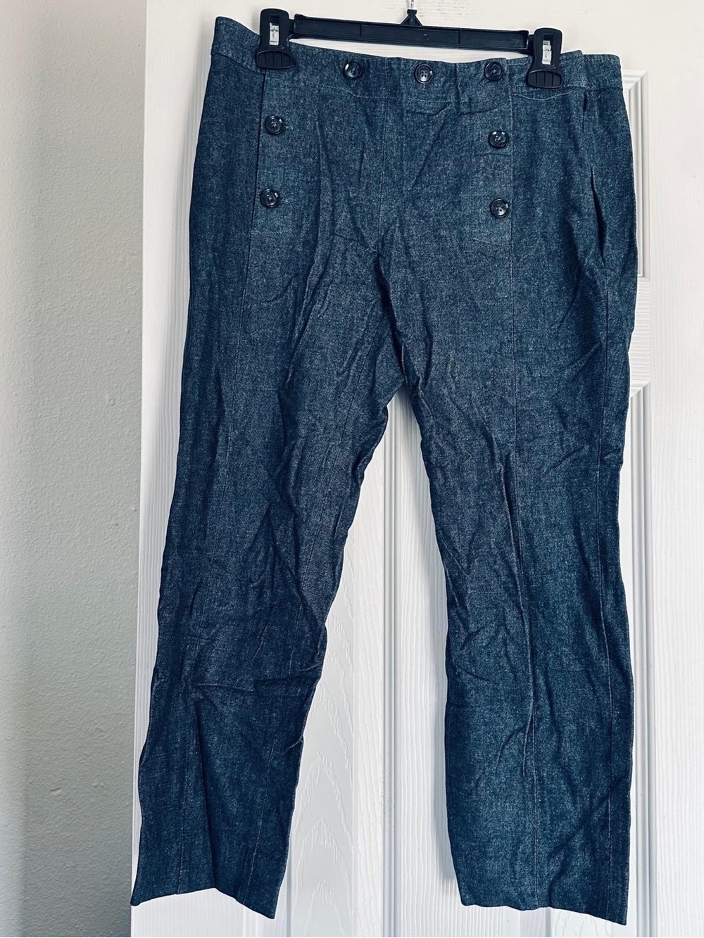 Banana Republic Sloan Fit Pants Women's Size 10p Blue